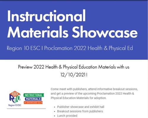 Instructional Materials Showcase 2022 